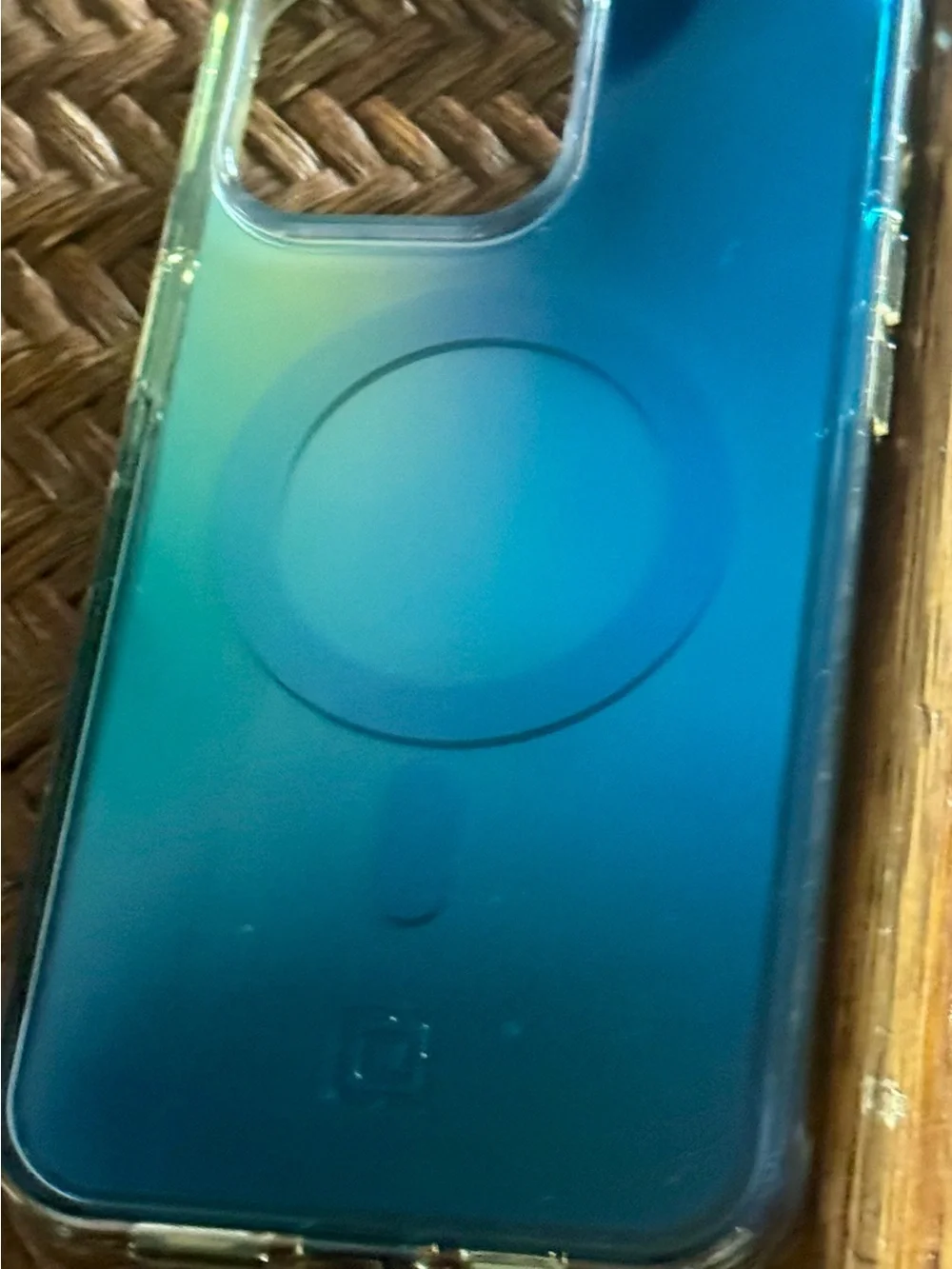 Incipio Forme MagSafe Case for iPhone 15 Pro Max - Iridescent Green/Blue Fade